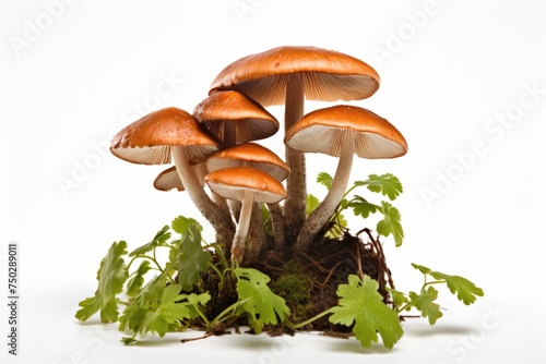 Beech mushroom, vegetable , white background.