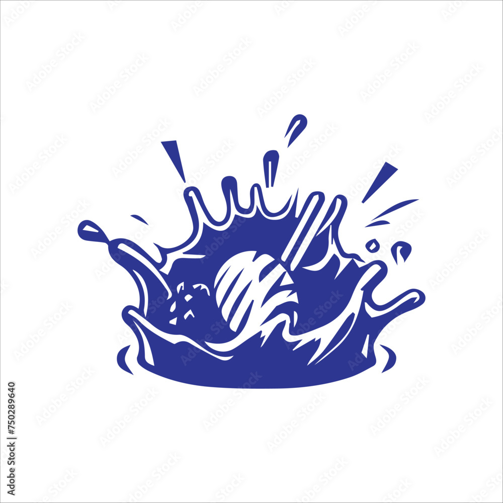 illustration of a splash of water illustration of a splash of water