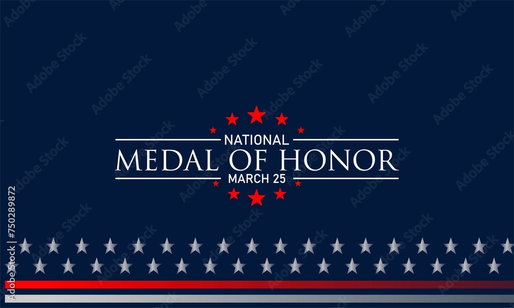 Happy National Medal Of Honor Day Background Vector Illustration Happy National Medal Of Honor Day Background Vector Illustration