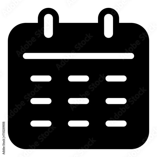 Calendar icon for organized schedules and planning