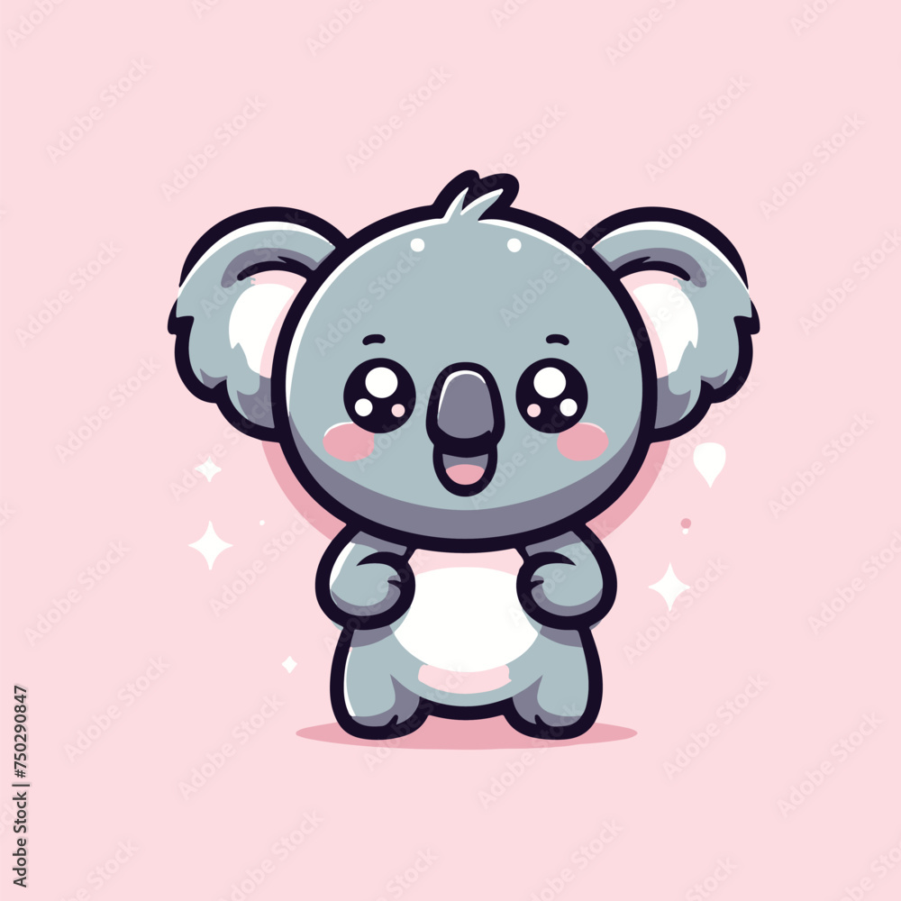 koala  vector cute cartoon 