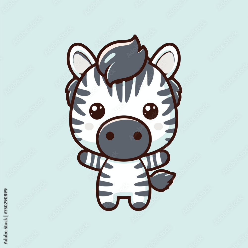 cartoon zebra cute