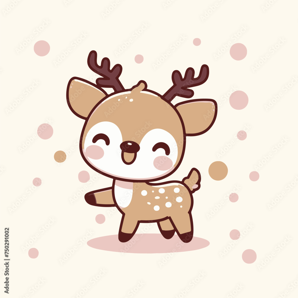 reindeer with christmas tree reindeer with christmas tree
