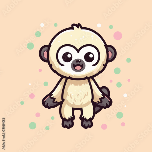 baby monkey cute cartoon