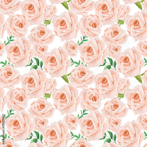 seamless background with roses