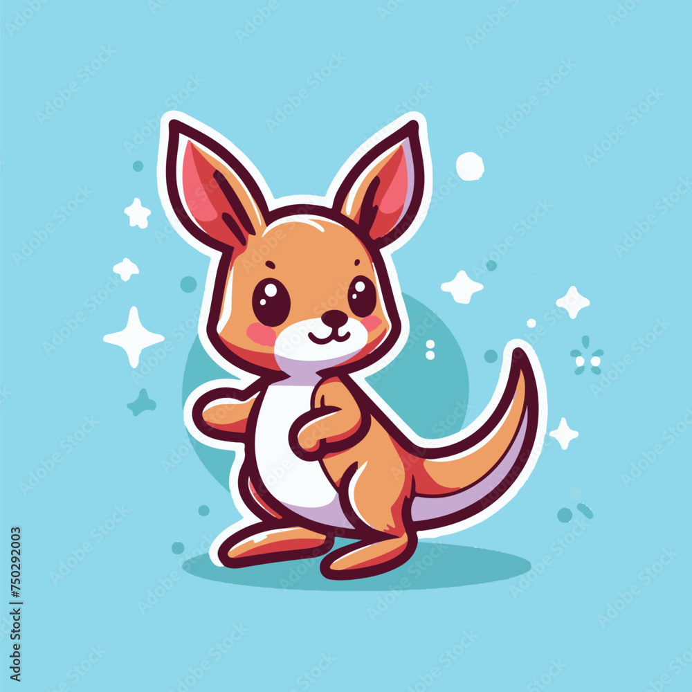 kangaroo cute kids cartoon vector illustration kangaroo cute kids cartoon vector illustration