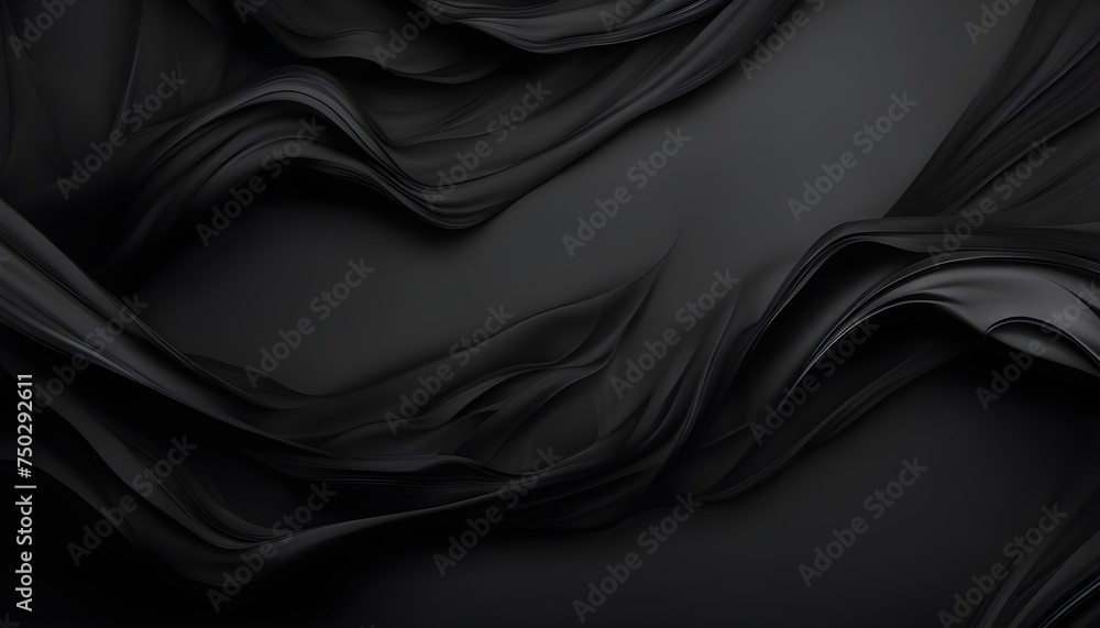 abstract elegant dark design for desktop background wallpaper, black, grey, deep theme - obrazy, fototapety, plakaty 