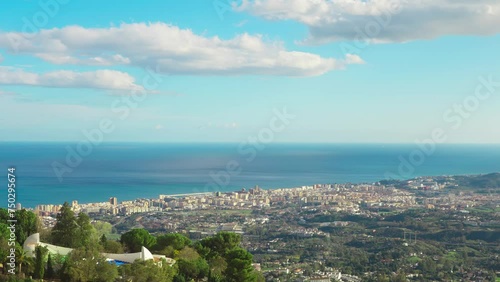 Time lapse overlooking Fuengirola, Andalusia, Spain