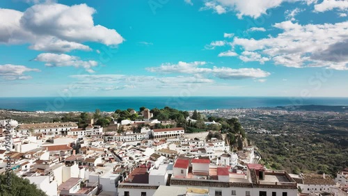 Hyperlapse moving left to right at Mijas Pueblo, Andalusia, Spain photo