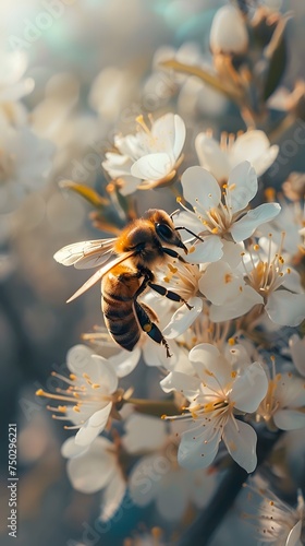 Bee on Flower © Yi_Studio