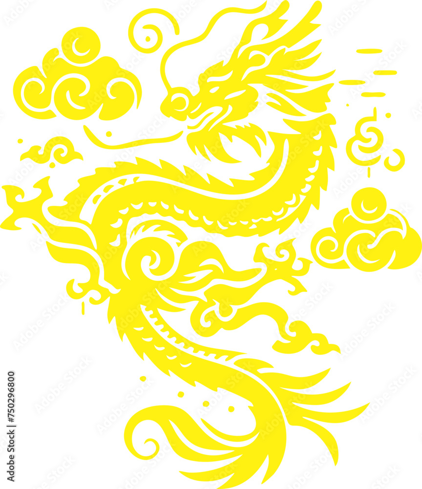 yellow dragon icon