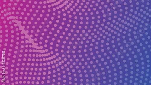 abstract background with pink and purple gradient color and curve dots pattern
