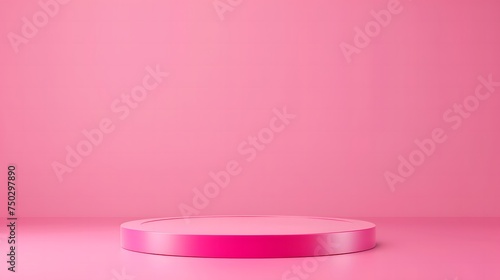 Shiny pink Podium Stands Out in Clean Design Showcase © Yi_Studio