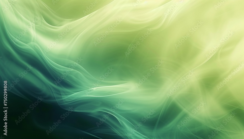 Fototapeta premium A green blurring blur background is presented, showcasing abstract organic shapes and gradient color blends.