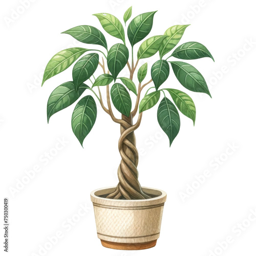 Potted Money Tree Plant