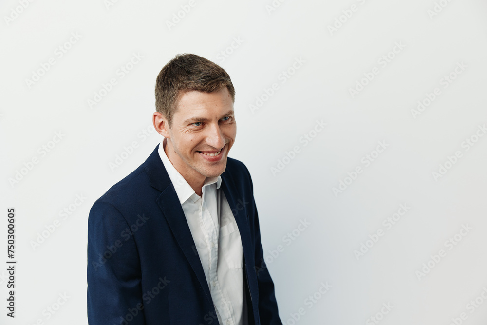 Smiling man happy white background looking caucasian portrait background man person adult handsome Smiling man happy white background looking caucasian portrait background man person adult handsome