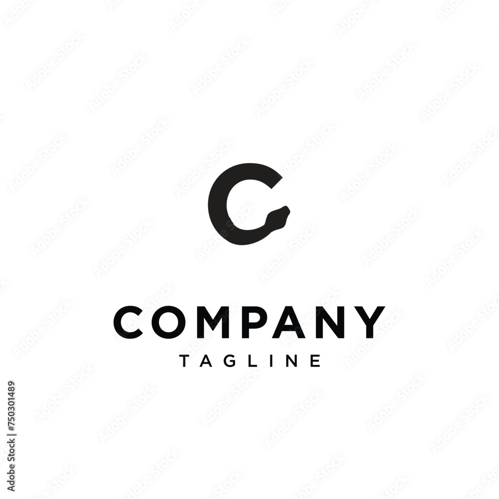 Letter C Phyton snake logo icon vector template eps Letter C Phyton snake logo icon vector template eps
