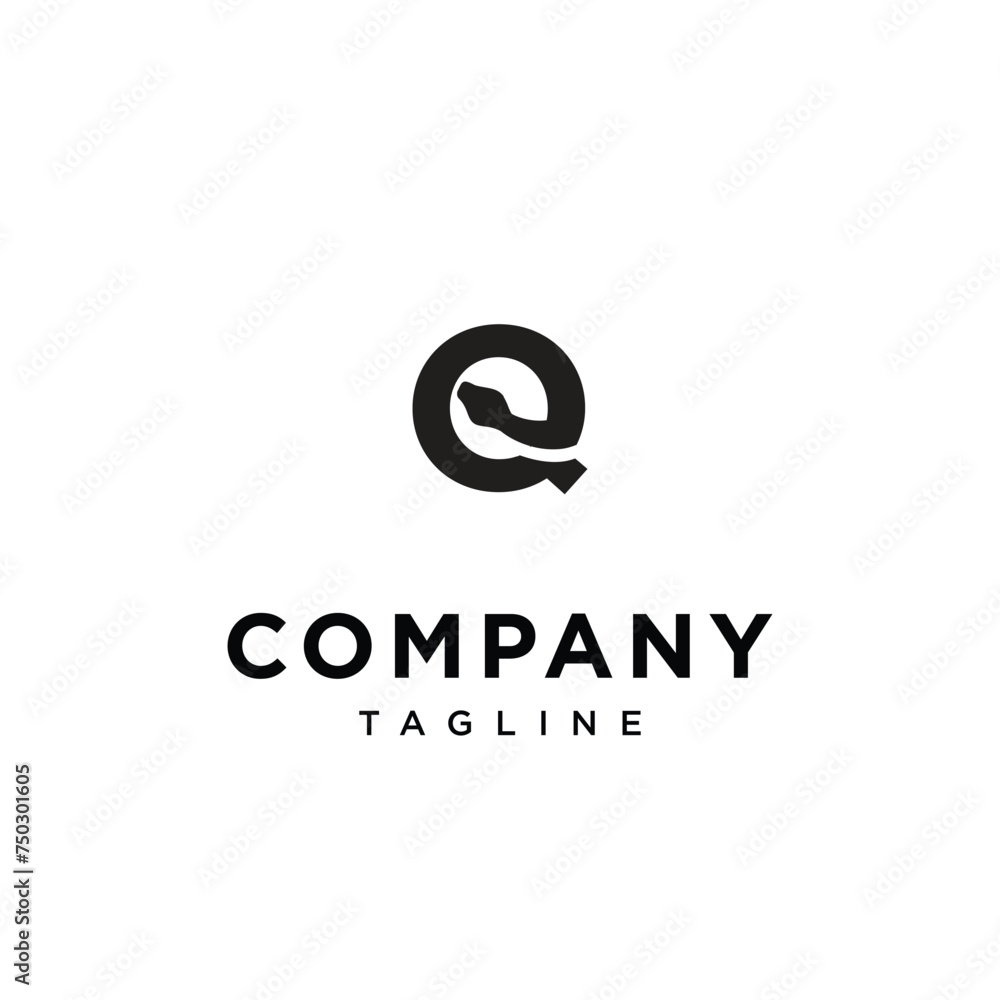 Letter Q Phyton snake logo icon vector template eps Letter Q Phyton snake logo icon vector template eps