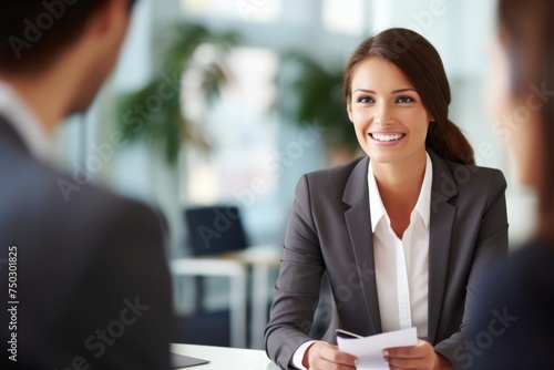 Person wearing polite clothes a hiring ,Interviewing scene illustrates the process of recruiting individuals for candidate. The selectors assess the suitability of applicants through interviews. 