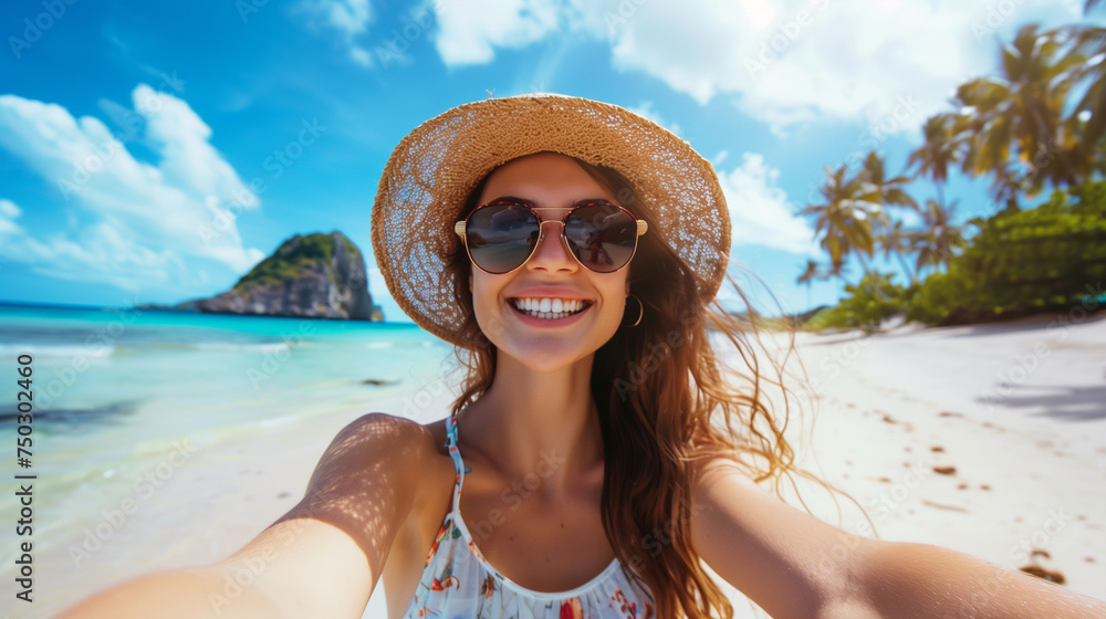 closeup shot of a young woman at the beach taking a selfie. closeup shot of a young woman at the beach taking a selfie.