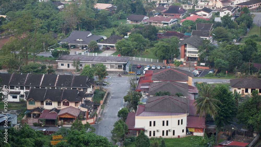An aerial view of Taiping Malaysia