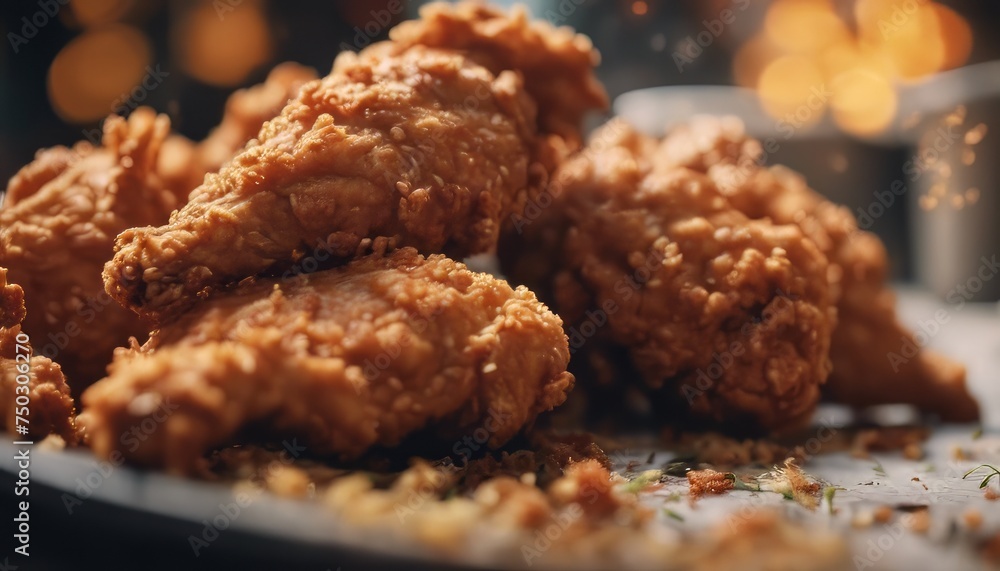 view of aesthetic fried chicken image background view of aesthetic fried chicken image background