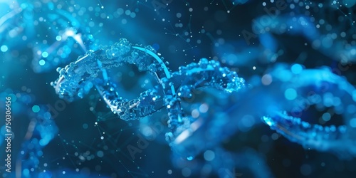 Abstract DNA background. Science Technology background. 