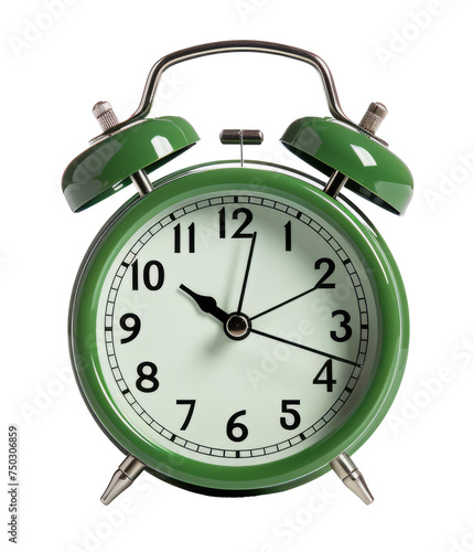 alarm clock isolated on transparent background
