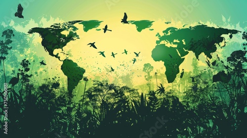 International Day of Biological Diversity. International Day for Biological Diversity background for banner  template  poster etc. Copy space area