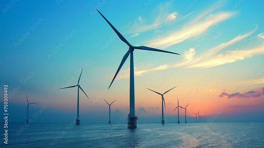 Cutting-edge wind turbines harnessing renewable energy