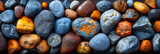 Beach Pebble Stones Background,
colored beach stones background, stones, colored stones

