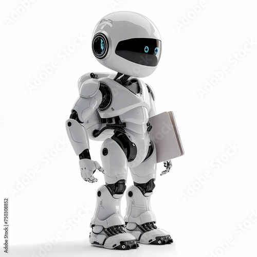 3D Robot bring Book 