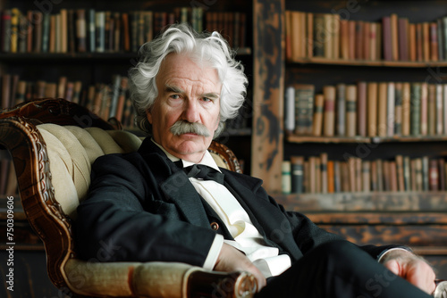 Portrait of Mark Twain