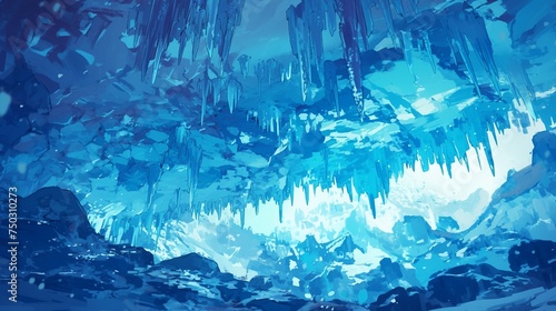 洞窟の氷柱5