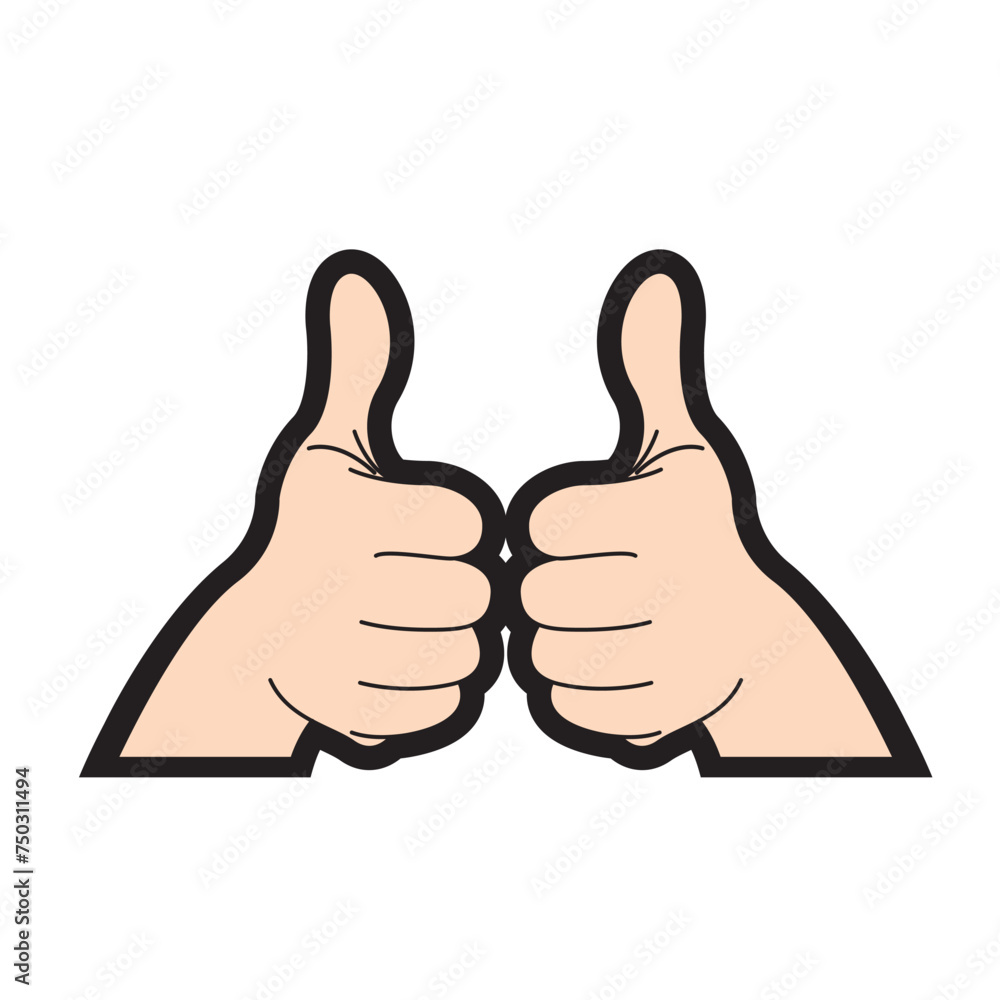 hand with thumb up hand with thumb up