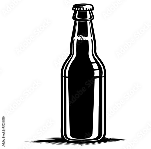glass beer bottle icon shape symbol