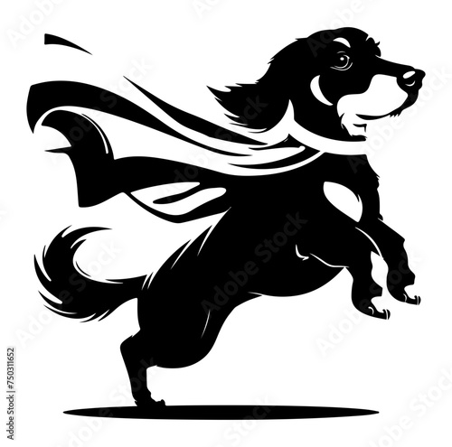 dachshund dog superhero vector