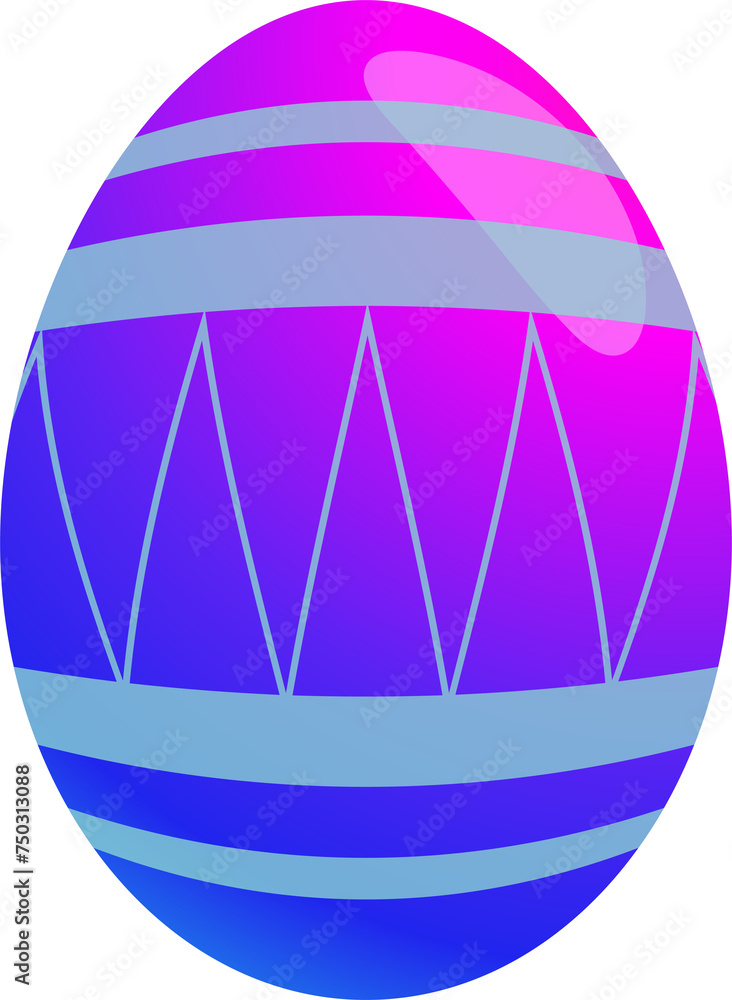 The Easter egg for Holiday or religion concept.