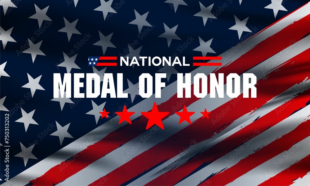 Happy National Medal Of Honor Day Background Vector Illustration Happy National Medal Of Honor Day Background Vector Illustration