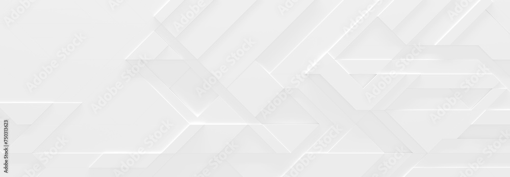 Wide White Business Style Background With Copy Space (Website Header) (3D Illustration) Wide White Business Style Background With Copy Space (Website Header) (3D Illustration)