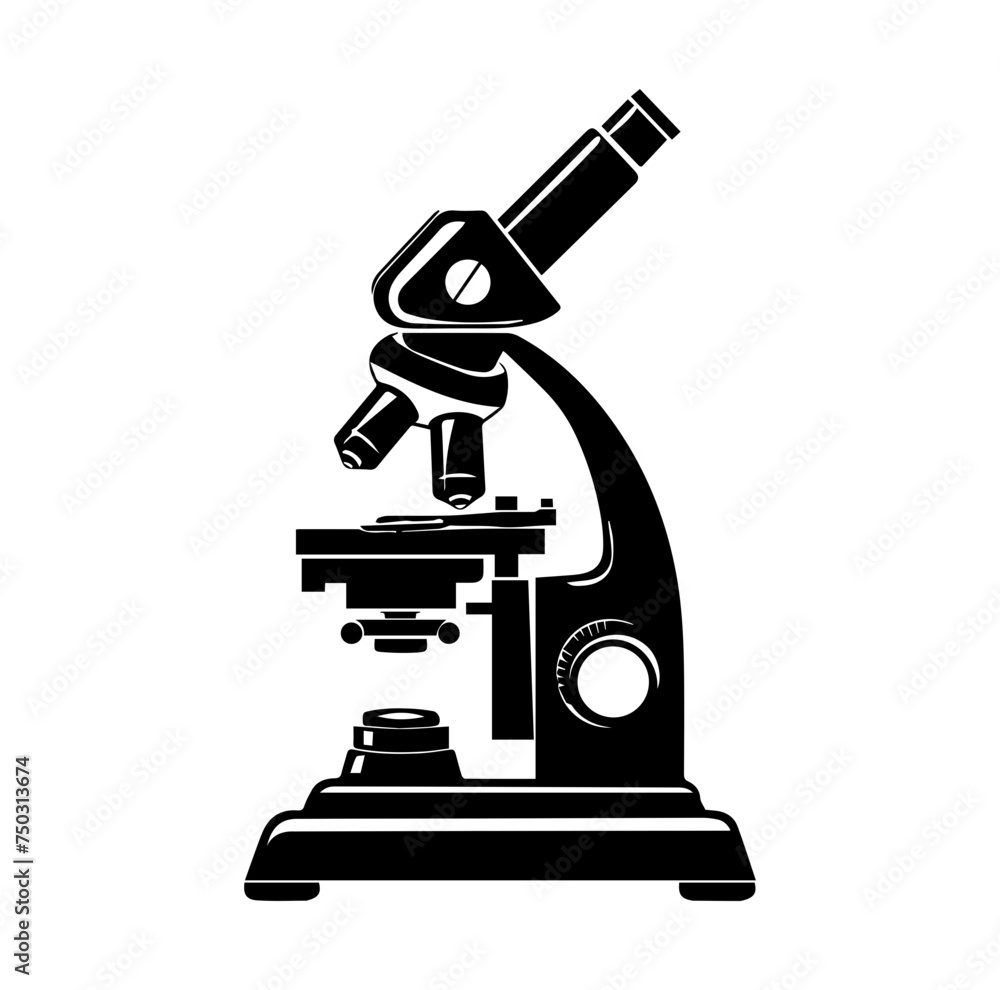Science microscope retro hand drawn sketch vector Science microscope retro hand drawn sketch vector