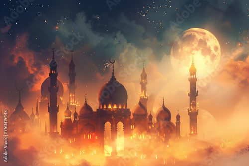 Eid-al-Adha background for the holiday