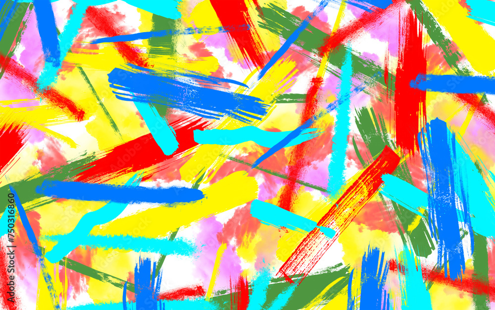 multicolour abstract art painting background.