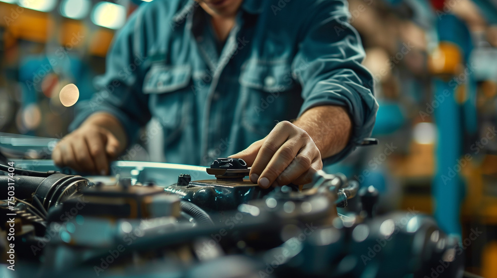 mechanic maintaining car at the repair shop, a Close-up Of A Mature Mechanic Maintaining Car Records, a male worker at a car repair garage mechanic maintaining car at the repair shop, a Close-up Of A Mature Mechanic Maintaining Car Records, a male worker at a car repair garage