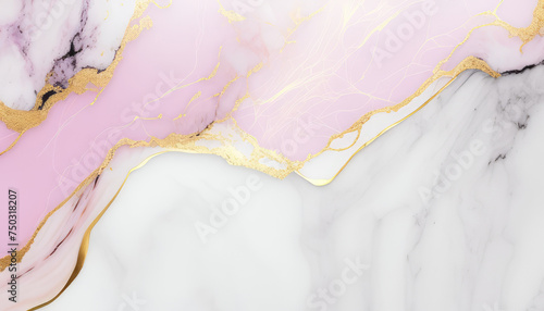 Marble abstract background with gold and pink marble pattern. Luxury marbled backdrop © maxa0109