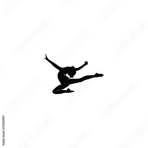 Activity Women Gymnastic logo design