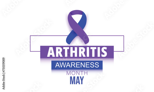 National Arthritis awareness month. background, banner, card, poster, template. Vector illustration.