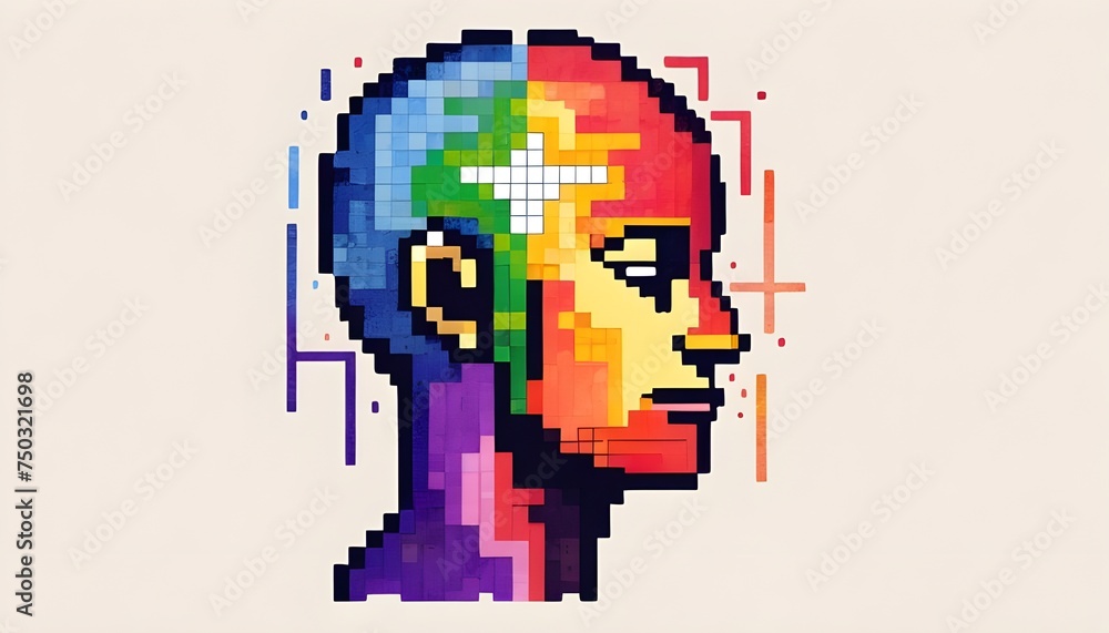 human head spiritual energy bipolar disorder mind mental health feel psychology abstract body soul art color watercolor painting illustration design symbol happy unhappy positive negative human head spiritual energy bipolar disorder mind mental health feel psychology abstract body soul art color watercolor painting illustration design symbol happy unhappy positive negative