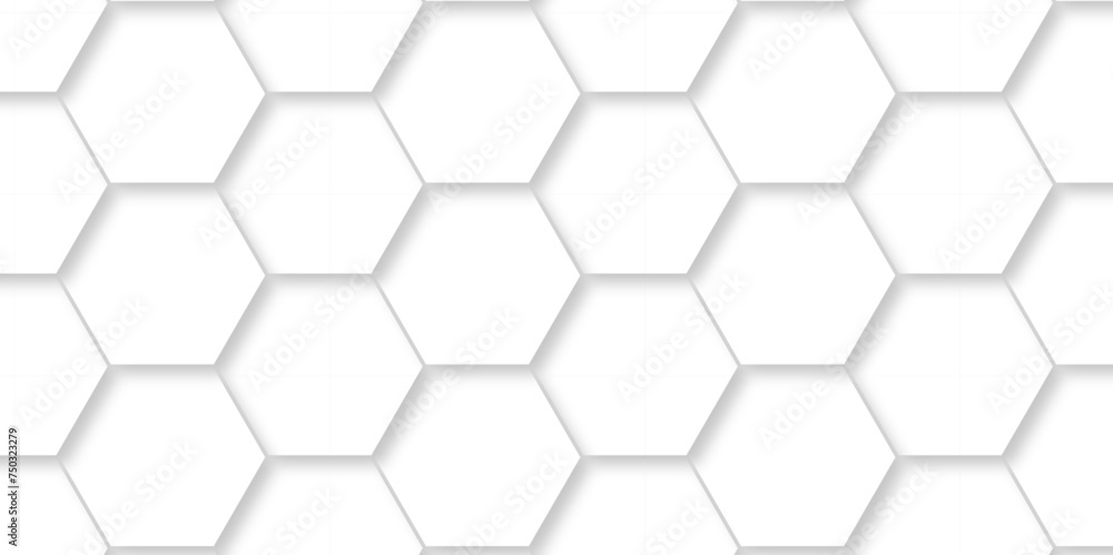 Vector seamless 3d abstract creative white hexagons backdrop background. modern background with hexagons. Hexagonal white hexagons honeycomb wallpaper with copy space for web cell honeycomb texture.
Vector seamless 3d abstract creative white hexagons backdrop background. modern background with hexagons. Hexagonal white hexagons honeycomb wallpaper with copy space for web cell honeycomb texture.