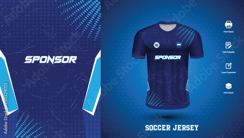 Vector soccer jersey design for sublimation or sports tshirt design for cricket football 